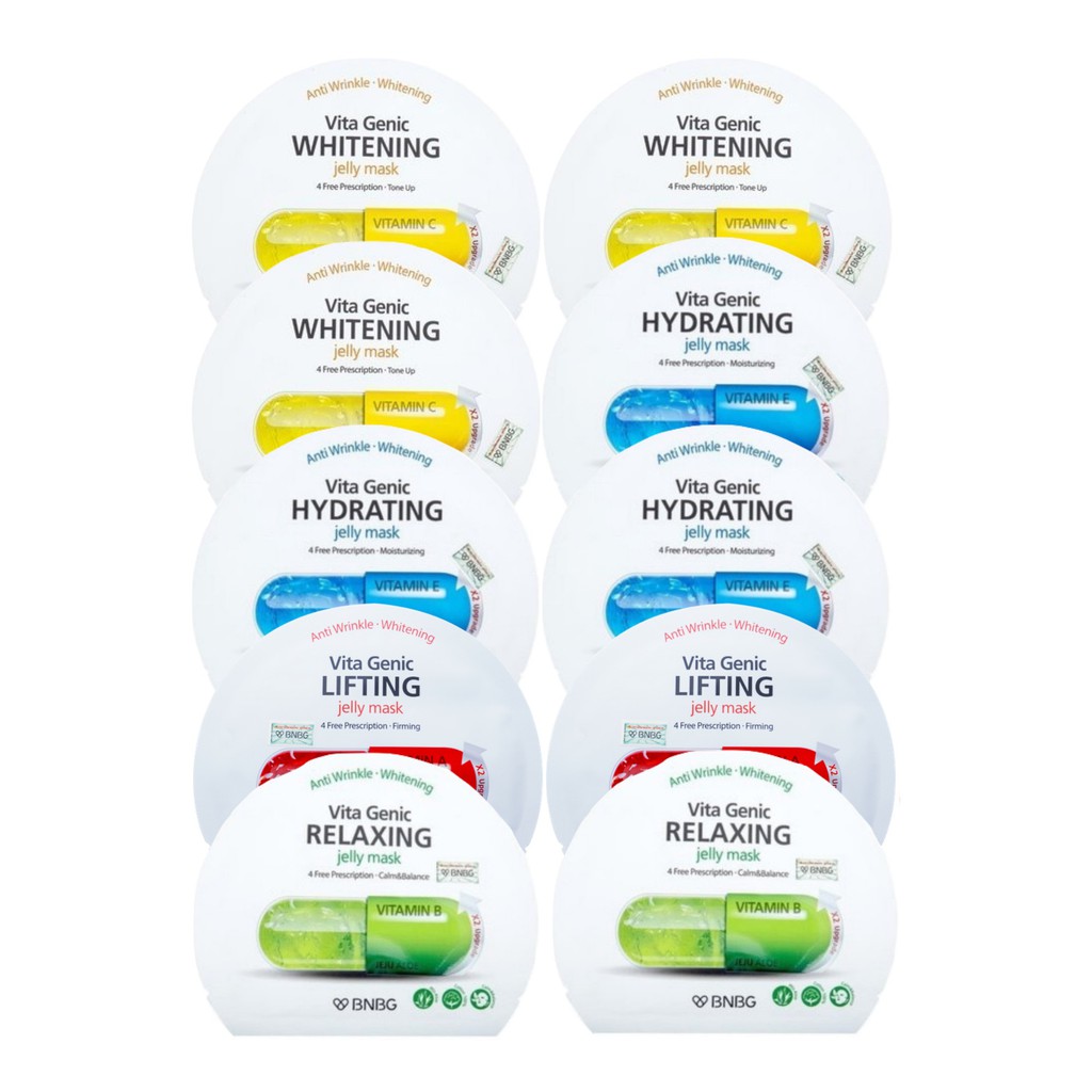 Combo 10 Mặt nạ giấy BNBG Vita Genic Jelly Mask 30ml x10