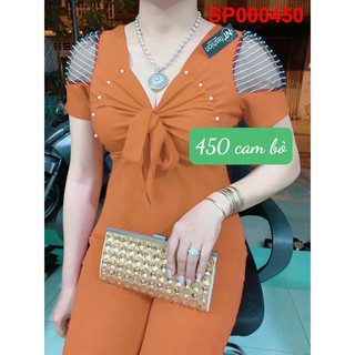 Đồ bộ thun cát hàn thắt nơ ngực 450