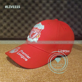 Mũ nón lưỡi trai bóng đá CLB Liverpool Logo in Dạ Quang Bắt Mắt, Khóa Đồng Sang Trọng Siêu Đẹp, Siêu Chất