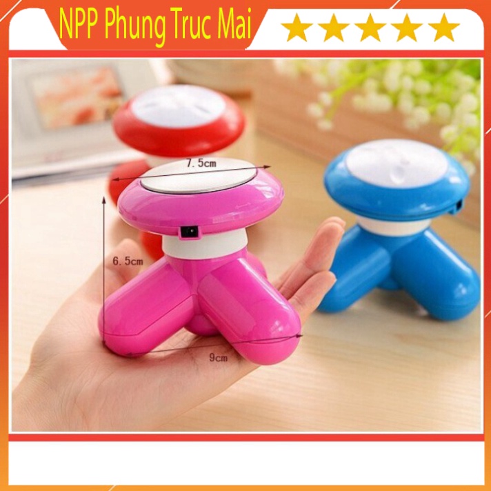 MÁY MASSAGE TOÀN THÂN CẦM TAY MINI 3 CHÂN MIMO XY-3199 DÙNG PIN TIỂU HOẶC CÁP SẠC TIỆN DỤNG NHIỀU MÀU FULLBOX