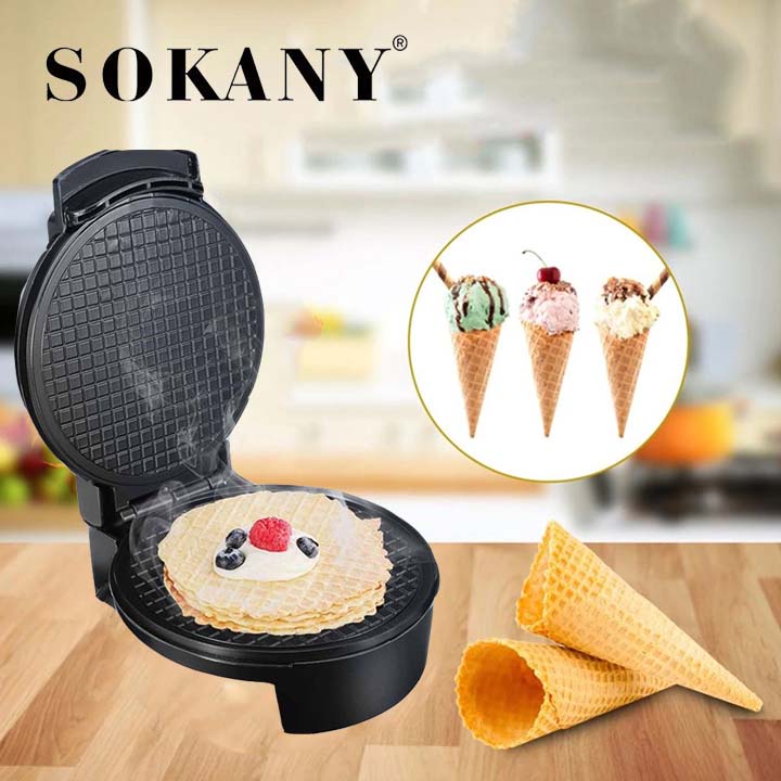 máy làm vỏ bánh kem ốc quế chính hãng SOKANY