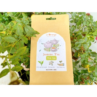Jasmine tea - trà lài hữu cơ organic - túi 50gr