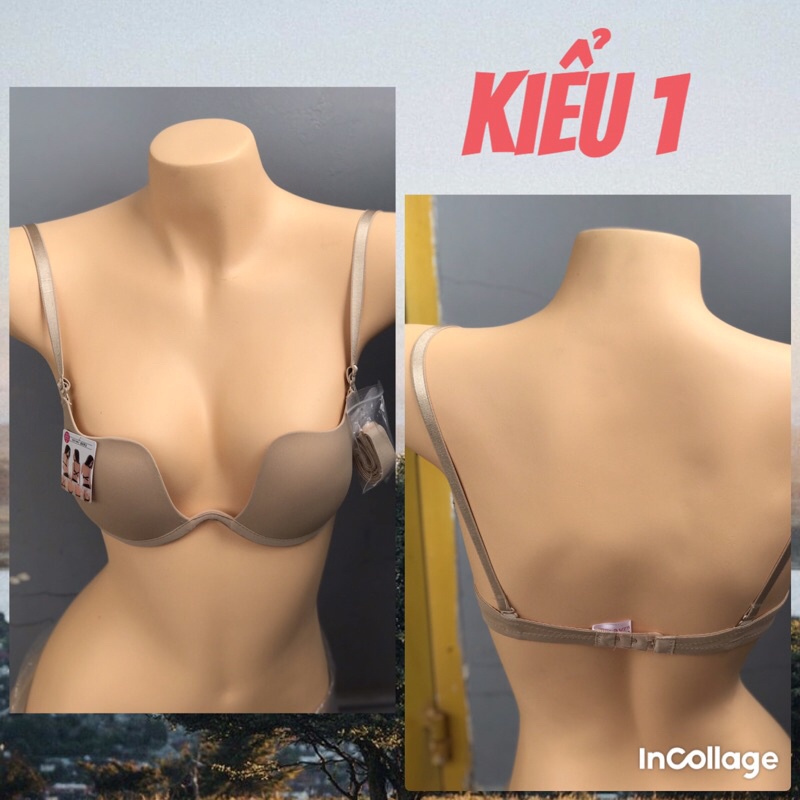 Áo lót nâng ngực có gọng khoét sâu AU02 chuyên dụng mặc váy áo hở lưng gợi cảm [Aha Store] | BigBuy360 - bigbuy360.vn