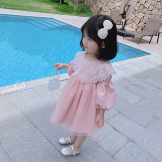 Váy hồng xoè bồng dành cho bé