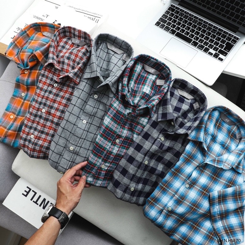 Áo sơmi dạ nam ngắn tay kẻ đủ màu | BigBuy360 - bigbuy360.vn