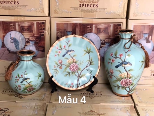 Set đĩa bình decor Hút lộc (20 mẫu)