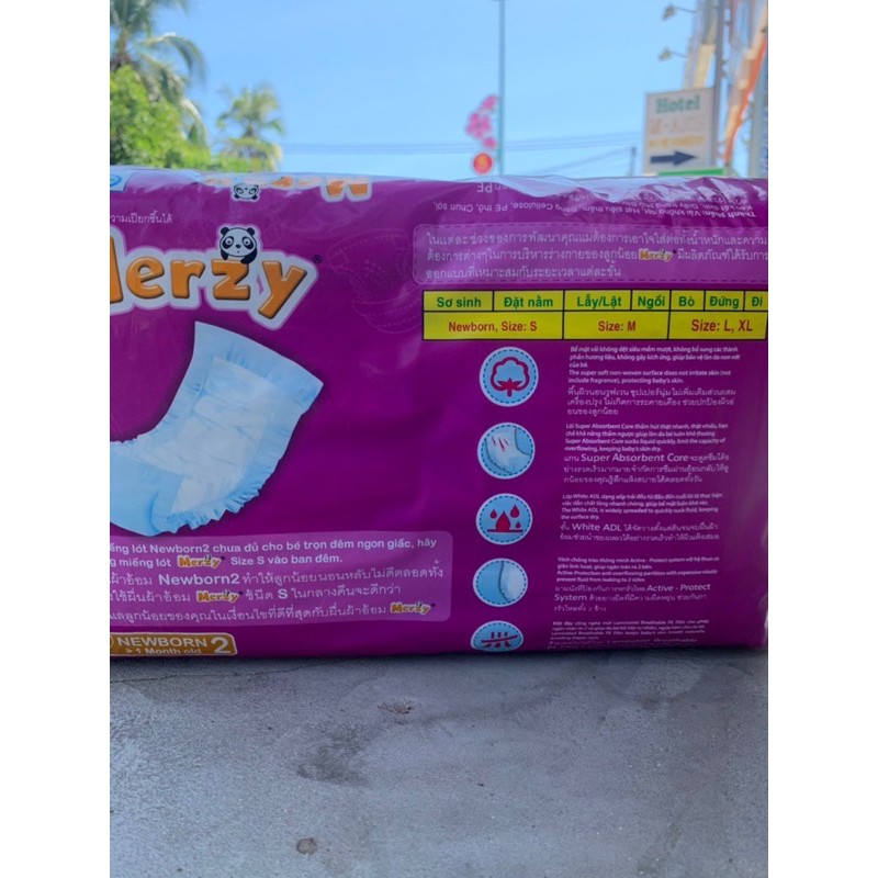 Miếng lót Newborn 1 Merzy gói 56 miếng