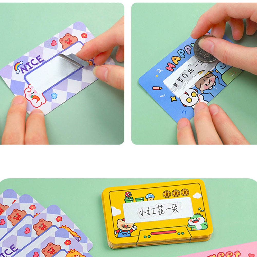 Set 20 Thẻ Vẽ Hình Hoạt Hình Vui Nhộn Cho Bé