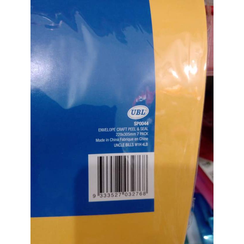 Bì Thư 229X305mm Có Băng Keo 2 Mặt Xấp 7 Bì Uncle Bills SP0044
