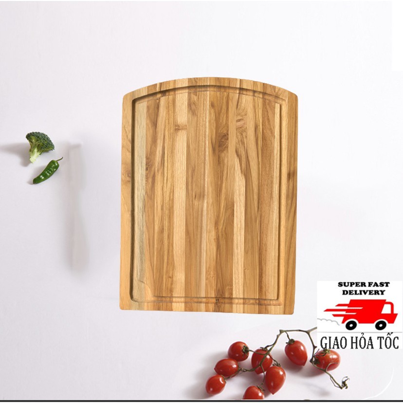 [2021] Thớt Gỗ Teak Cao Cấp Hình Chữ Nhật 394x279x20mm Home Decor