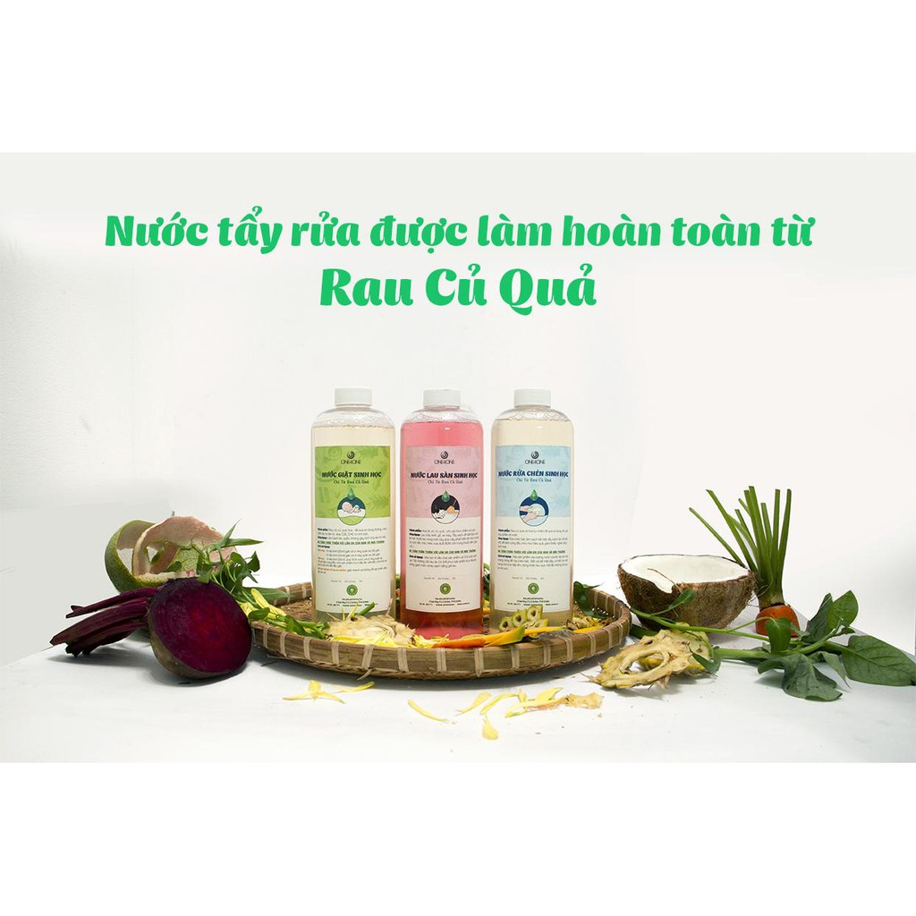 Nước Giặt Sinh Học One4One 1L (chỉ từ rau củ quả) / Bio Laundry Liquid