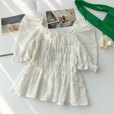 Áo sơ mi cổ vuông bó ngực 60144