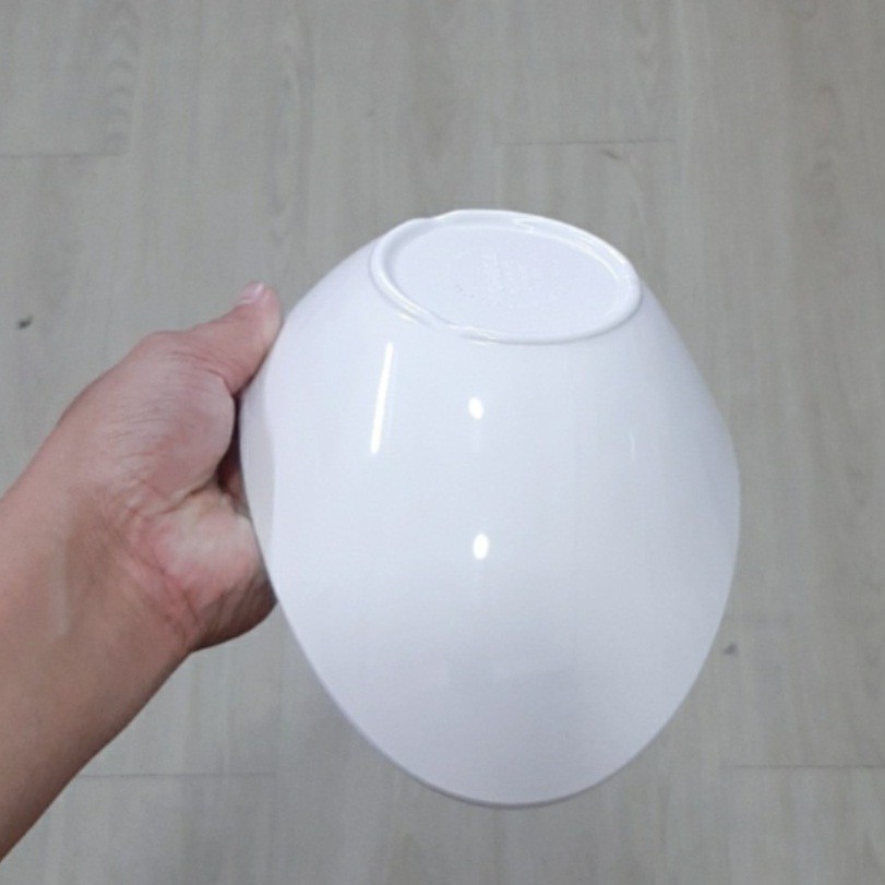 Tô nhựa melamine hình thoải vàng TOV17 kiểu Vân Đá Kem Hàng Quốc, Sang trọng -Cao cấp