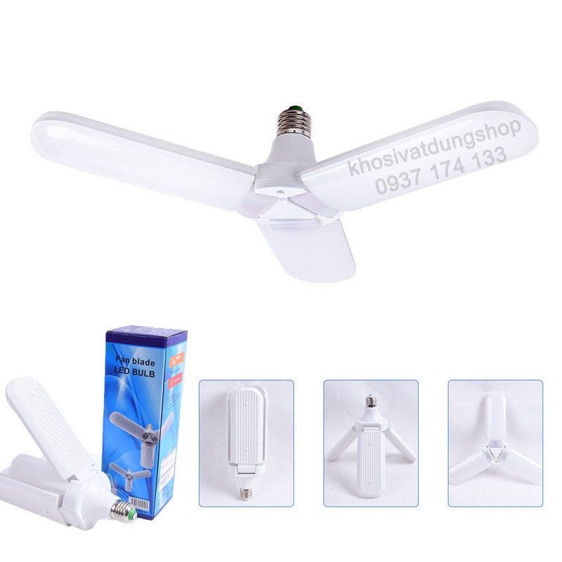 Bóng Đèn Led Hình Cánh Quạt 40W/45W/75W Siêu Sáng Tiết Kiệm Điện Năng