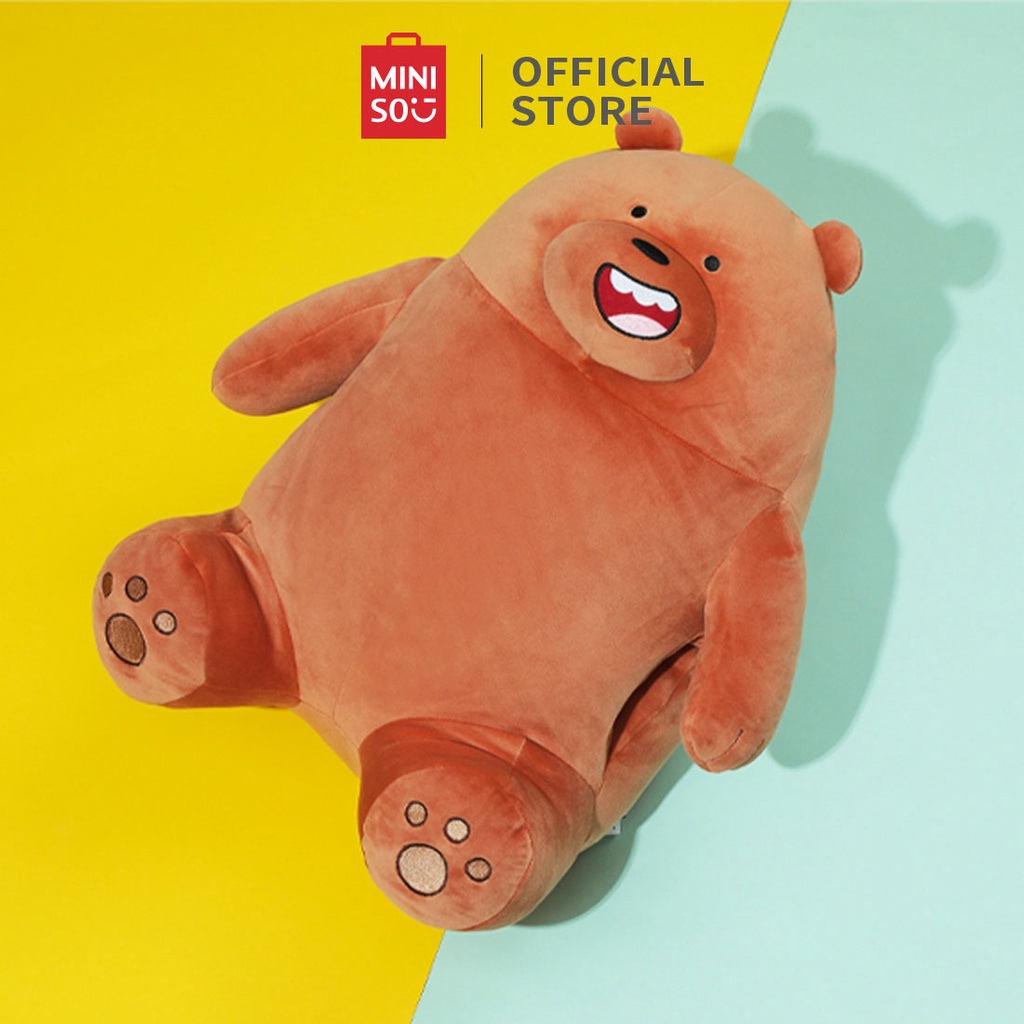 Đồ chơi nhồi bông mềm Miniso X We Bare Bears - Hàng chính hãng