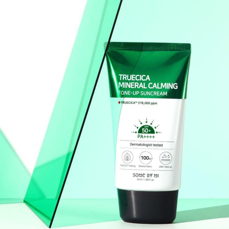 Kem Chống Nắng bảo vệ da và kháng khuẩn SomeByMi TRUECICA MINERAL CALMING TONE-UP SUNCREAM 50ml 50PA++++