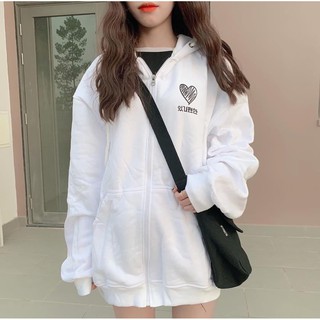 ÁO KHOÁC NỈ NỮ HÌNH TRÁI TIM THÊU CỰC ĐẸP