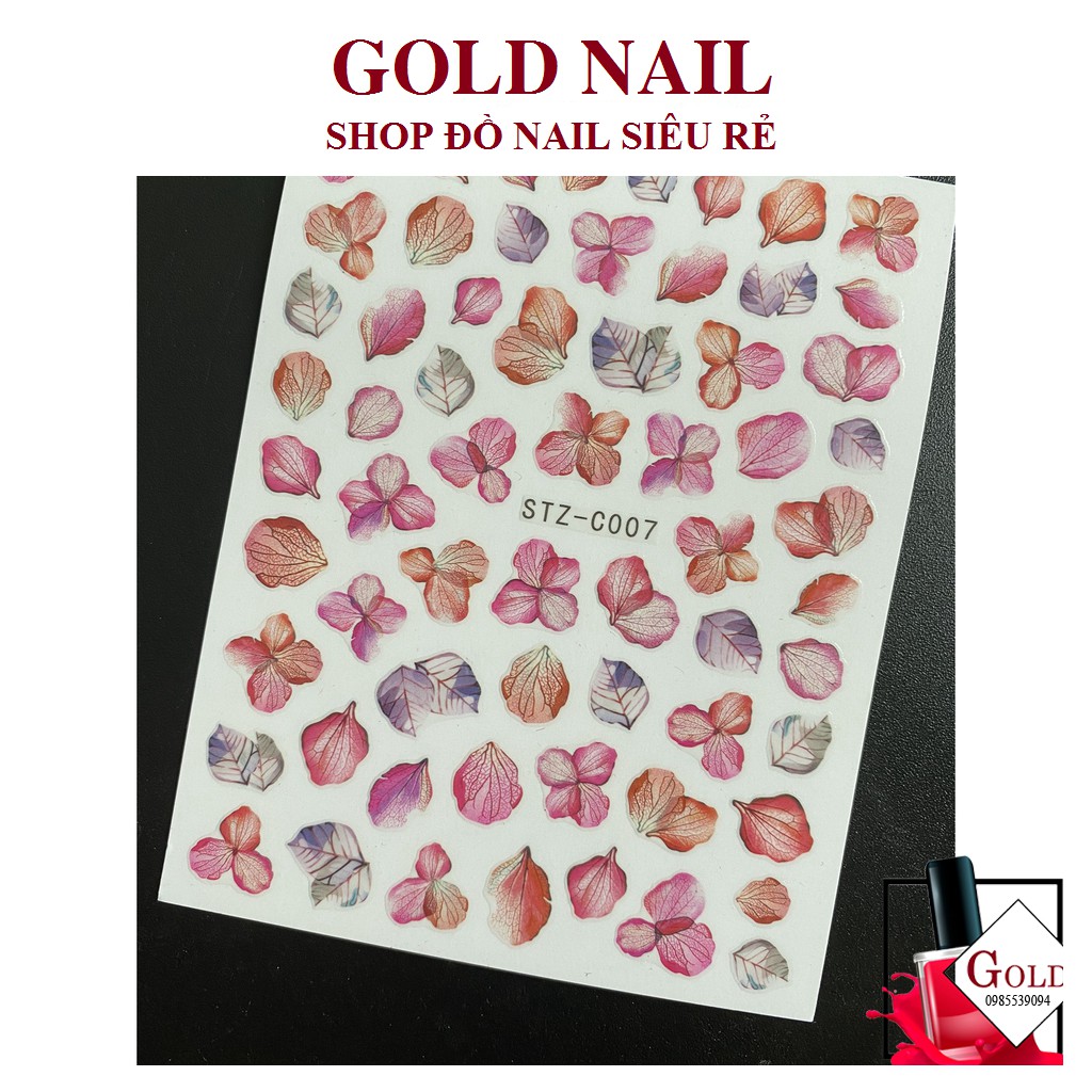 Sticker hình hoa dán móng tay, Stivk dán Nails