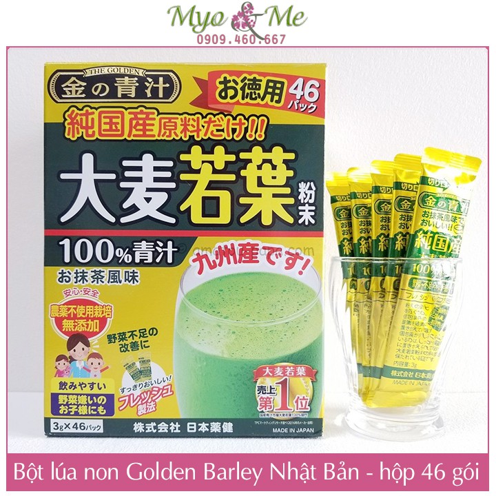 Bột lúa non Grass Barley Golden hộp 46 gói