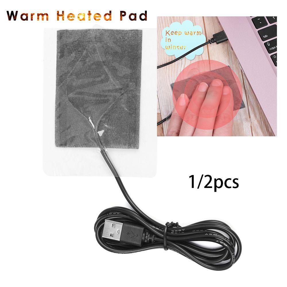Set 1 / 2 Miếng Dán Sưởi Ấm Bằng Điện USB Chất Lượng Cao
