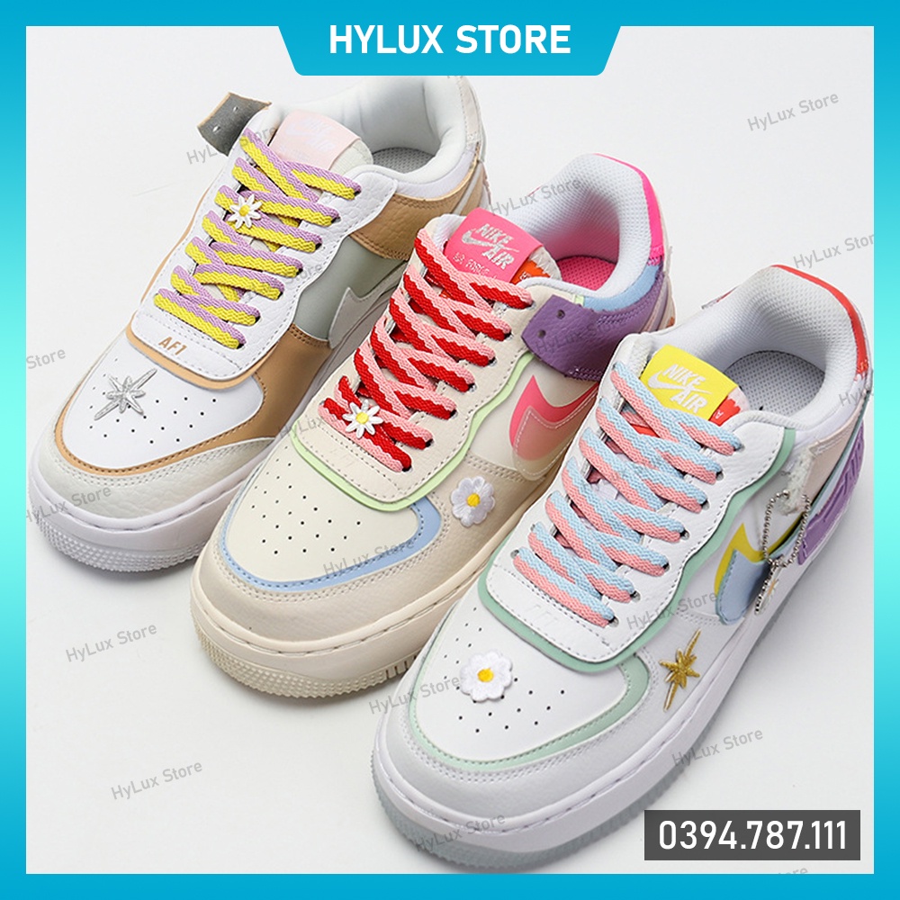 [9 màu] Dây Giày Mix 2 màu cho JD1, Air Force 1 cao cấp - Dây giày thể thao