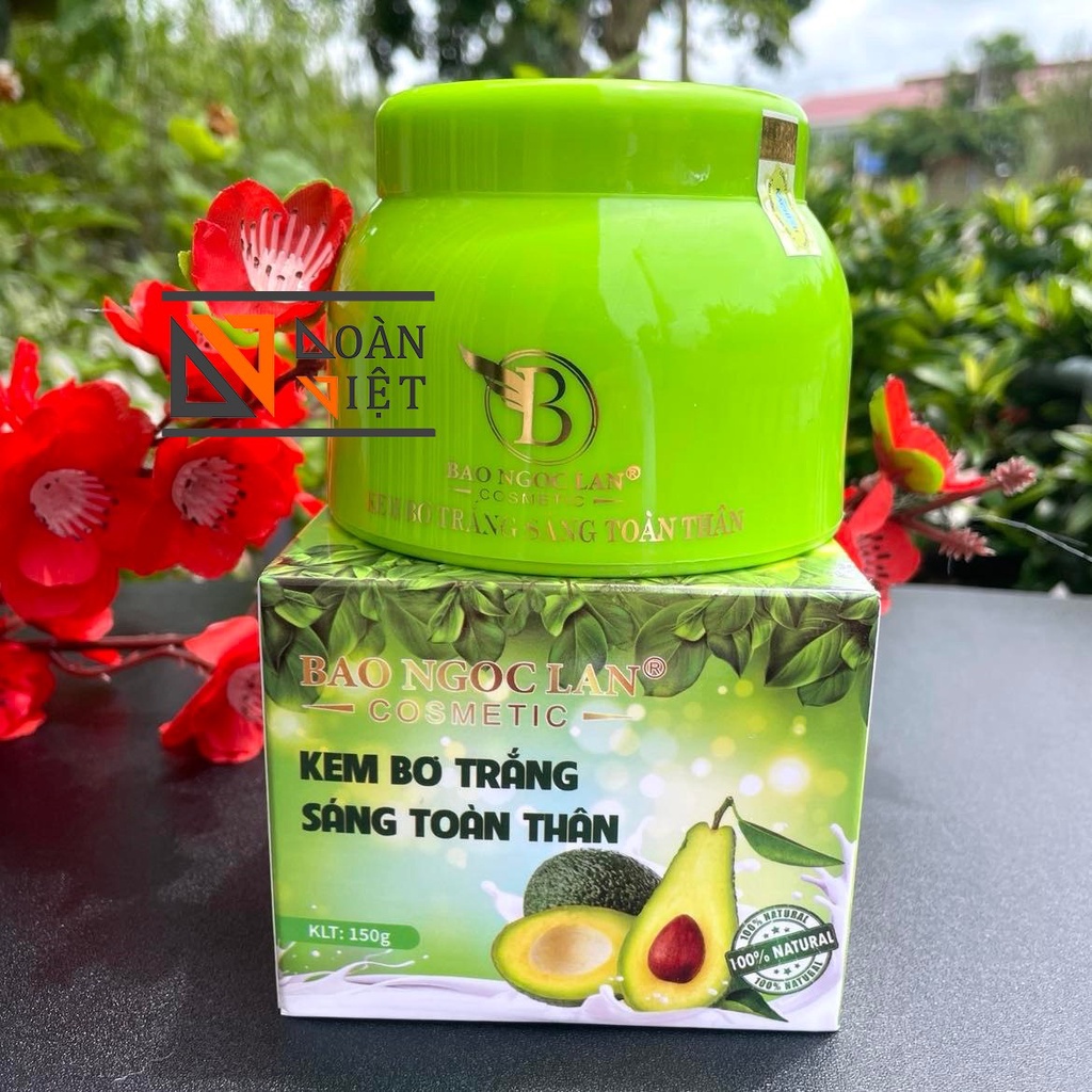 Kem DƯỠNG TOÀN THÂN BODY - Kem bơ trắng sáng Bảo Ngọc Lan 150g .Kem tan nhanh,không bết dính- Hiệu quả vượt trội