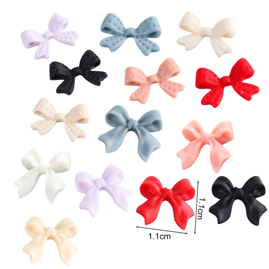 [Hàng mới về] Set 20 Nơ 3d Nhiều Màu Trang Trí Móng Tay Dành Cho Nữ