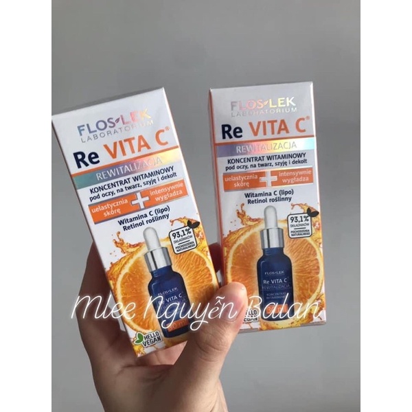Serum dưỡng sáng mờ thâm chống lão hoá Floslek ReVita C