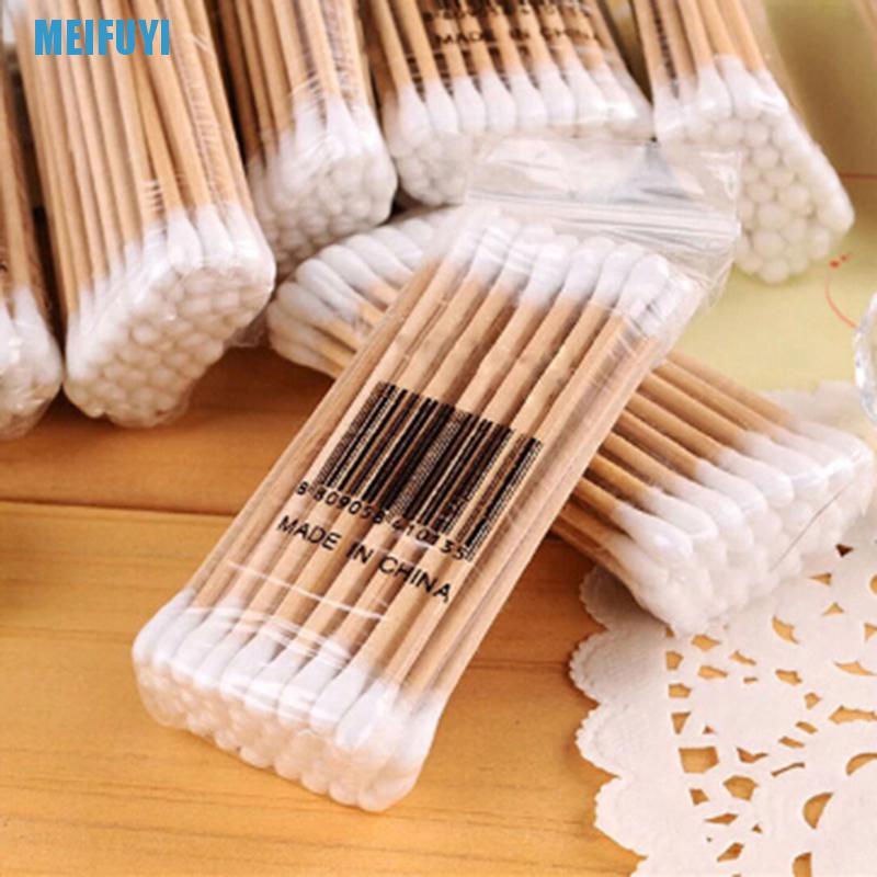 (Hàng Mới Về) Set 30-35 Tăm Bông Cotton Hai Đầu 439v Dùng Trang Điểm / Vệ Sinh Tai