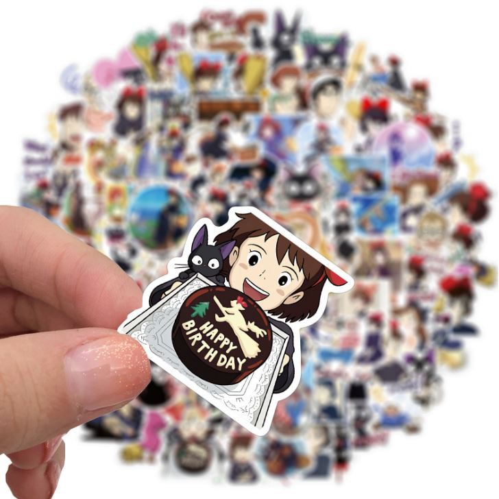 Sticker dán cao cấp Dịch Vụ Giao Hàng Của Phù Thủy Kiki Cực COOL ms#173