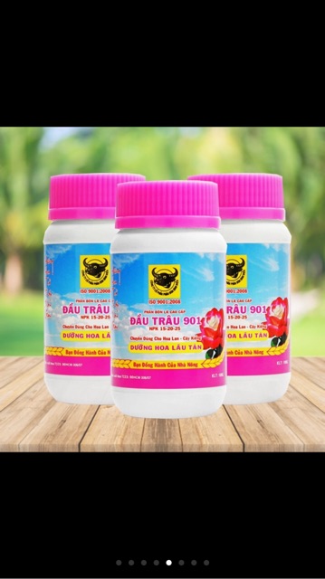 Phân bón lá đầu trâu 901- Dưỡng hoa lâu tàn- Lọ 100gam