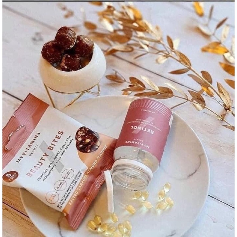 Viên uống Retinol - Collagen - Hyaluronic acid - Omega 3 6 Myvitamins