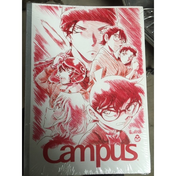 Vở Kẻ Ngang Campus 80 Trang, CONAN Viên Đạn Đỏ , Có Chấm, Định Lượng 70g/m2 - Loki Home