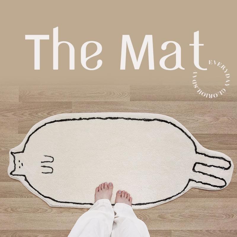 Thảm chân giường lông cừu cao cấp họa tiết momo đáng yêu, có đế chống trơn trượt