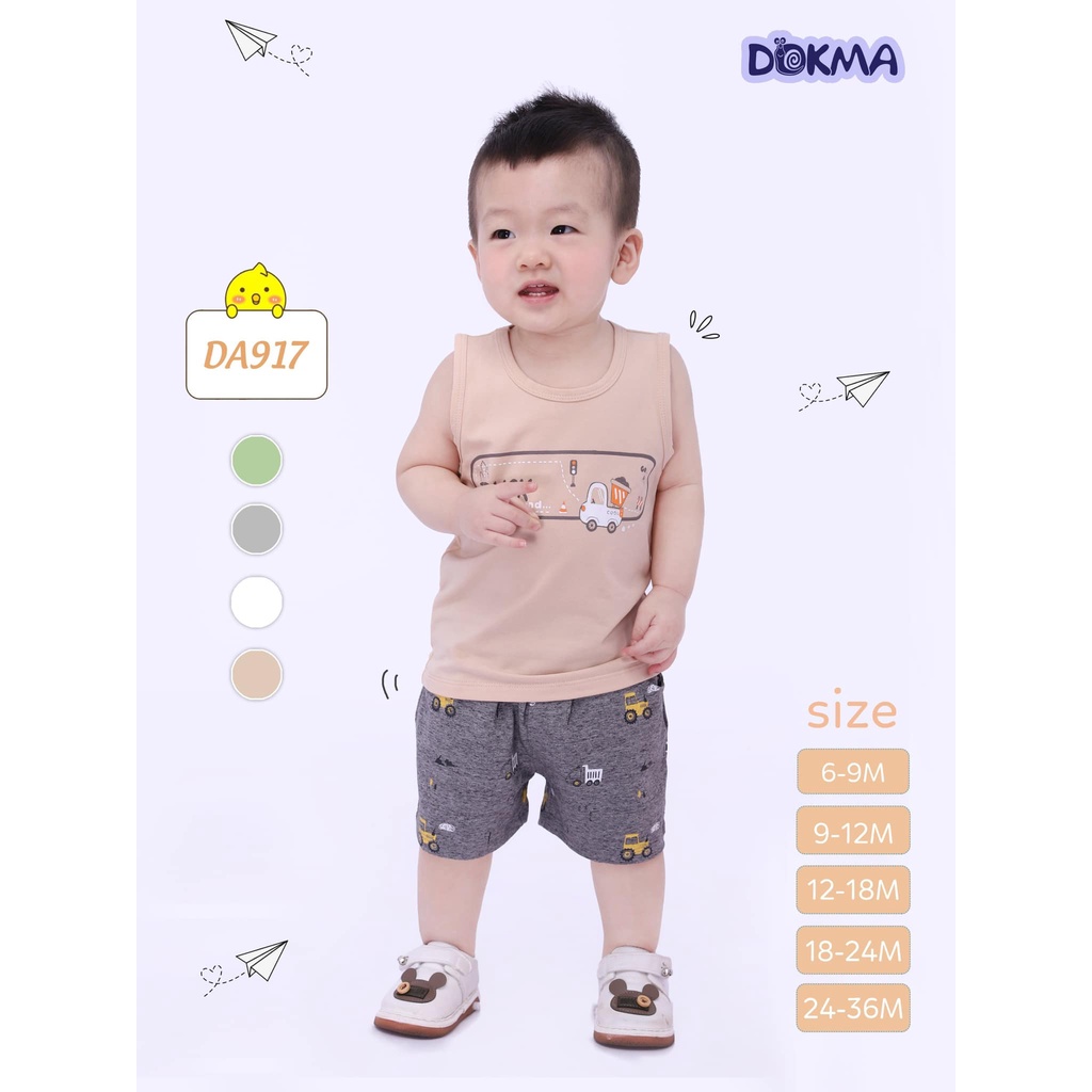 Áo 3 lỗ bé trai Dokma DA917, DA1568