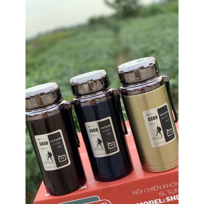 Bình giữ nhiệt inox 304 Good 1200ml nắp kim cương cao cấp,tiện lợi