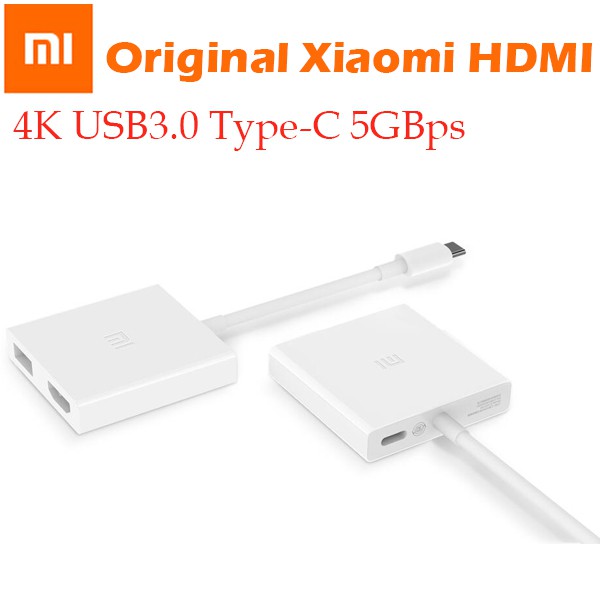 Giắc chuyển đổi Original Xiaomi USB-C sang HDMI đa chức năng 4K 1080P HDTV USB 2.0 - Chính hãng