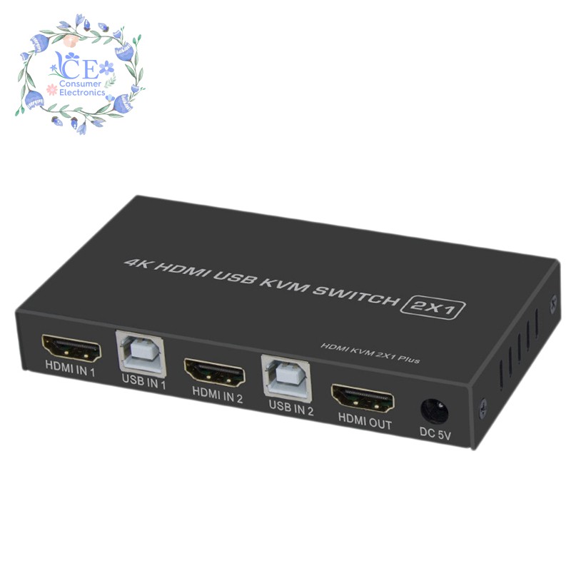 Bộ Chia Cổng Hdmi 4k Hdmi Kvm Usb Hdmi1.4 Kvm 2 Trong 1