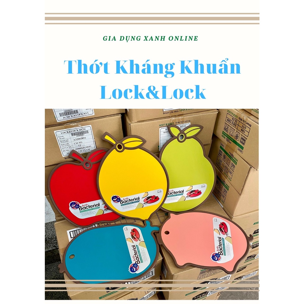 Thớt nhựa kháng khuẩn Lock&amp;Lock nhiều mẫu