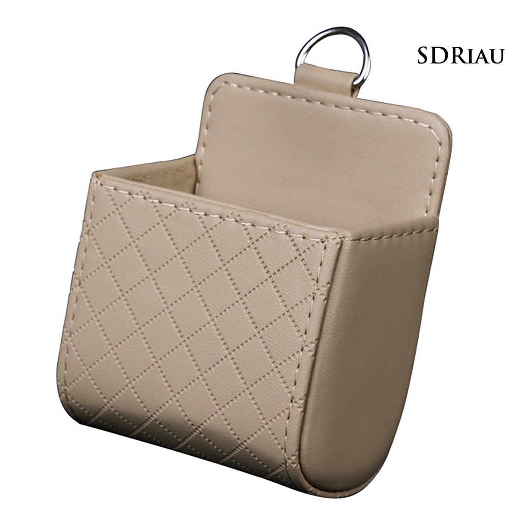 Hộp đựng gắn khe điều hòa xe hơi bằng da sắp xếp gọn gàng tiện dụng