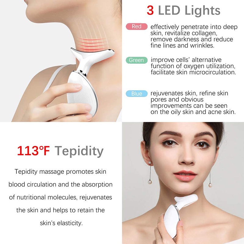 Máy Mát Xa Cổ Loại Bỏ Đường Viền Cổ Cá Heo Làm Đẹp Hiệu Quả