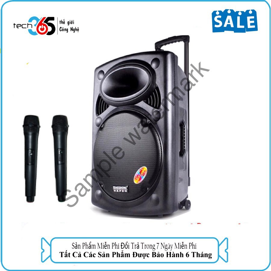 Loa Kéo Di Động Temeisheng La-012 Chính Hãng Bass 30 Điêu Đỉnh Kèm 2 Mic