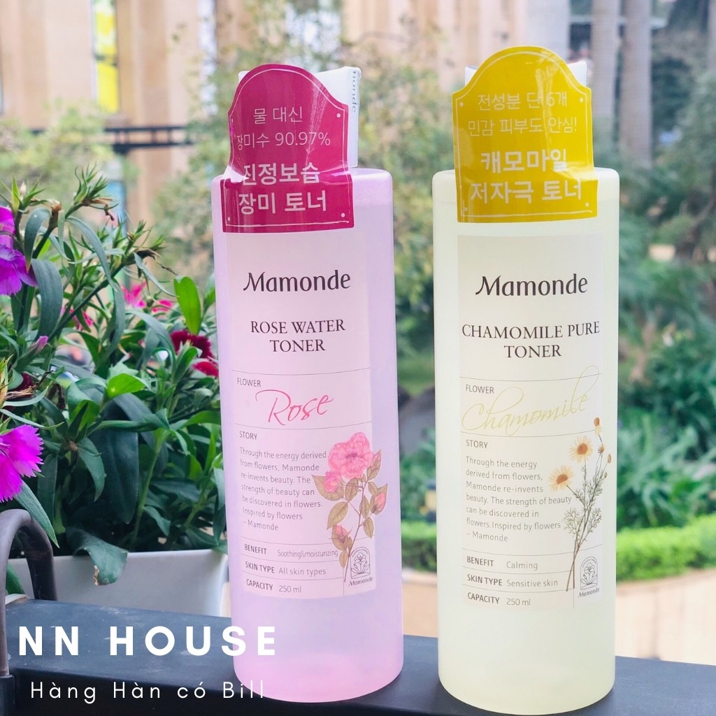 Toner Hoa hồng Mamonde Rose Water 250ml không cồn, cấp ẩm da - NN HOUSE