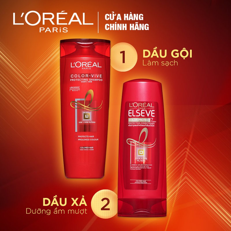 Dầu Gội Giữ Màu Cho Tóc Nhuộm L'Oreal Color-Vive Protecting Shampoo (7 Weeks) 330ml | BigBuy360 - bigbuy360.vn