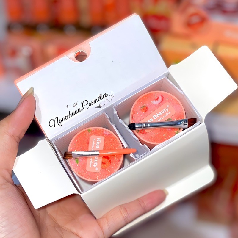 BỘT TÁN MÀY & GEL KẺ MẮT 2in1 PEACH | BigBuy360 - bigbuy360.vn