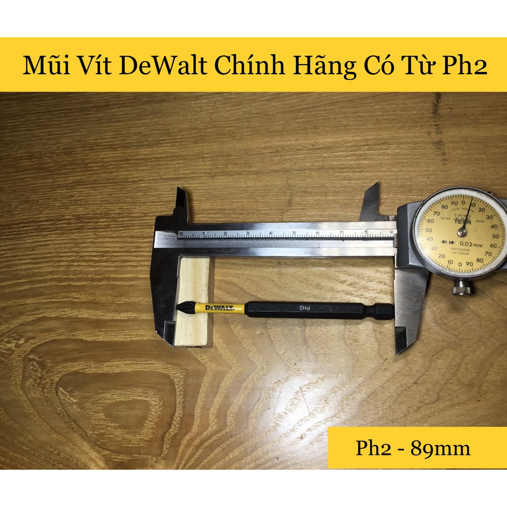 Đầu Bắn Vít Pake DeWalt Ph2 89mm