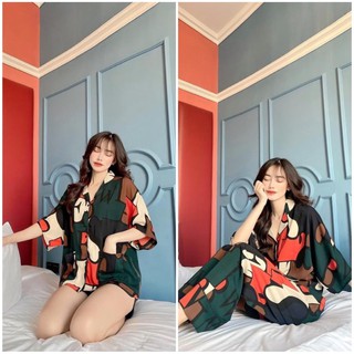 Pijama lụa cánh dơi cao cấp ngắn - dài