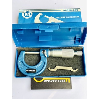 Thước đo micromet c-mart 0-25mm, thước panme c-mart d0026-025