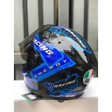 Mũ Fullface AGU racing xanh biển