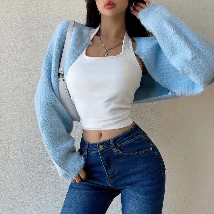 Áo Khoác Cardigan Dệt Kim Dáng Rộng Thời Trang Dành Cho Nữ